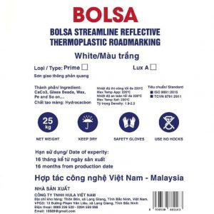 Sơn giao thông nhiệt dẻo phản quang màu trắng
